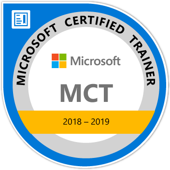 Microsoft Certified Trainer 2018-2019